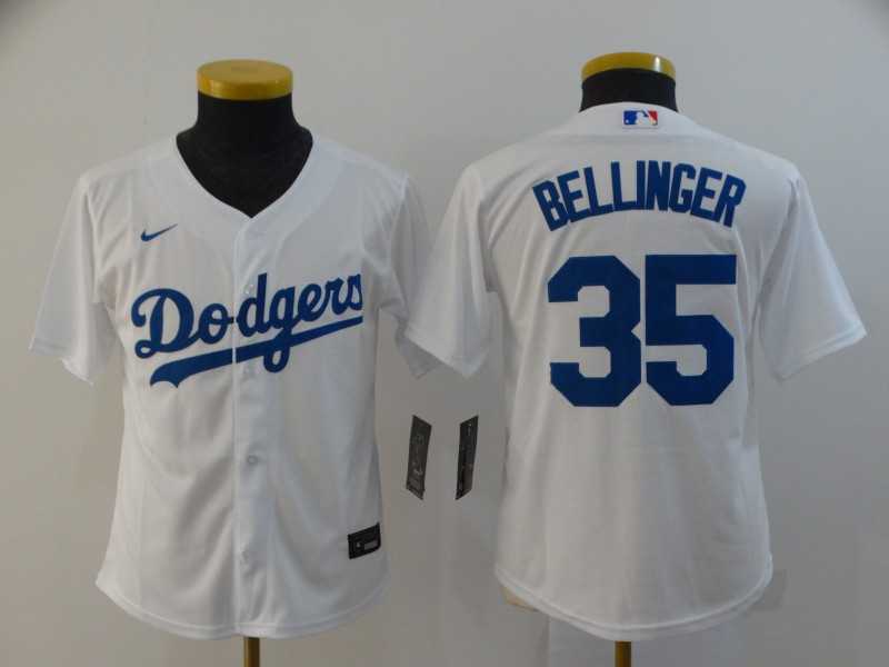 Youth Dodgers 35 Cody Bellinger White 2020 Nike Cool Base Jersey,We sell and wholesale Youth Dodgers 35 Cody Bellinger White 2020 Nike Cool Base Jersey on line form chian!